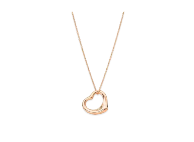Tiffany & Co. Elsa Peretti Open Heart Pendant "Rose Gold"