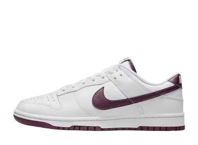 ナイキ ダンク ロー "ホワイト/ナイト マルーン"