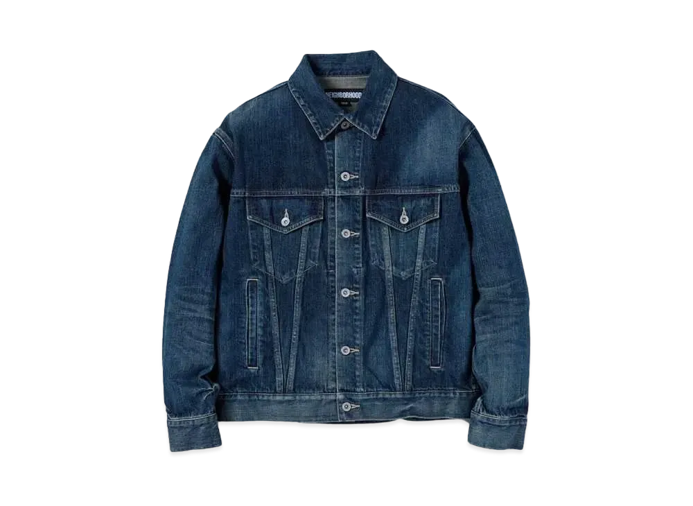 NEIGHBORHOOD Washed Denim Type-4 Jacket "Indigo"