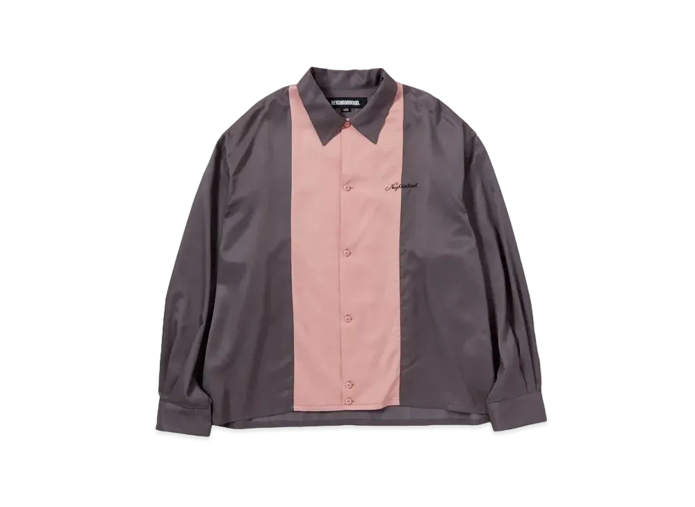 NEIGHBORHOOD Bicolor Rayon Shirt LS "Gray"