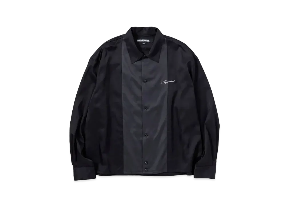 NEIGHBORHOOD Bicolor Rayon Shirt LS "Black"