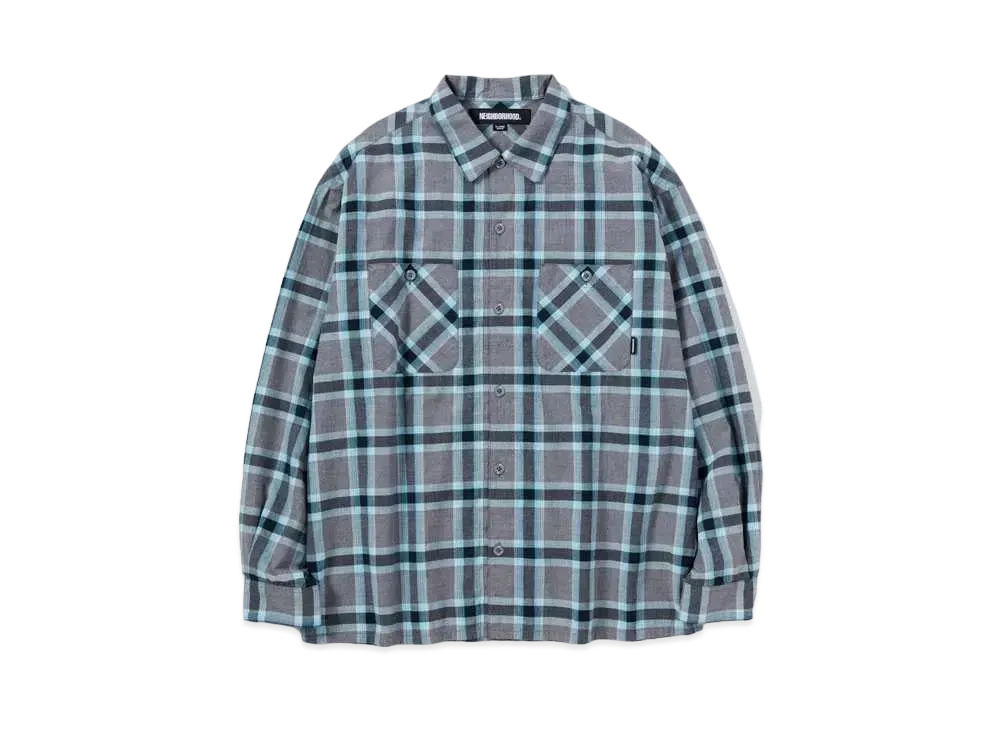 NEIGHBORHOOD Neoncheck Shirt LS "Blue"