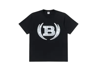 Black Eye Patch Iced Out Winged Logo Tee "Black"