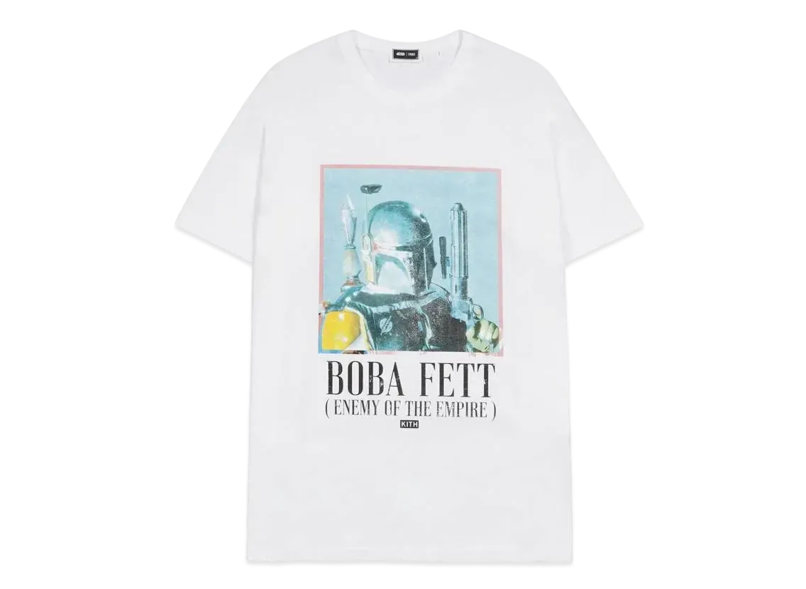Kith Star Wars Boba Fett Vintage Tee "White"