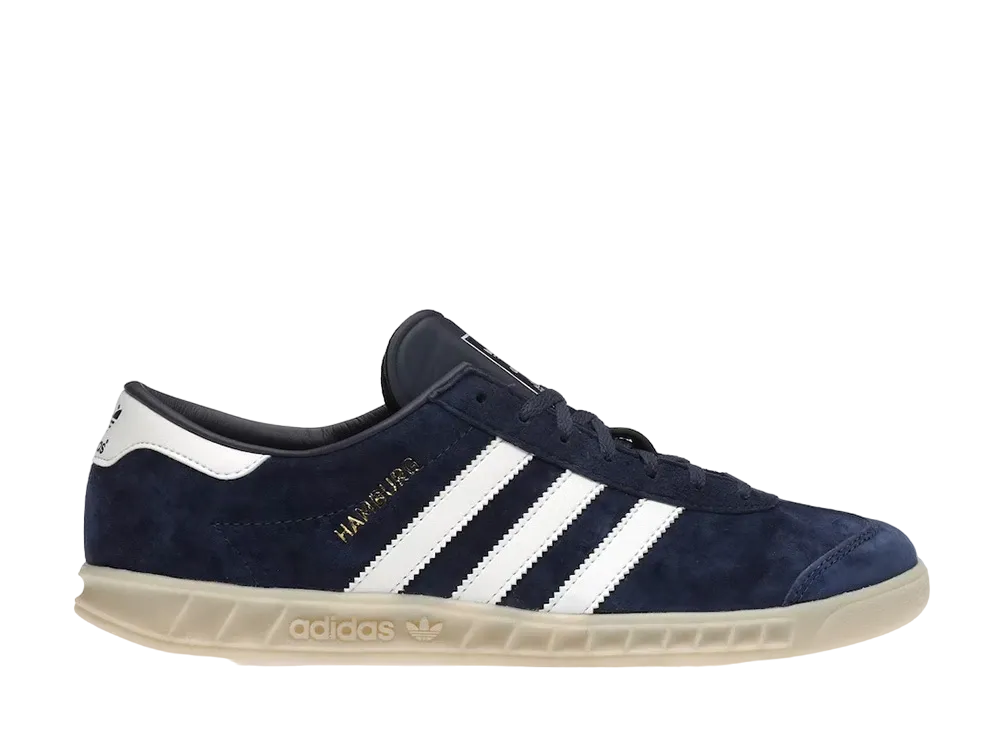 アディダス ハンブルグ Adidas Hamburg Night Indigo GX7224 アディダスのスニーカー「ハンブルク」上品ネイビー×シルバーの