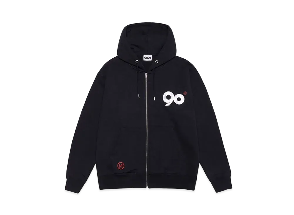 9090 Logo Zip Hoodie "Navy"