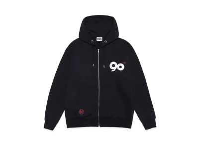 9090 Logo Zip Hoodie "Navy"