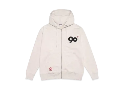 9090 Logo Zip Hoodie "Heather gray"