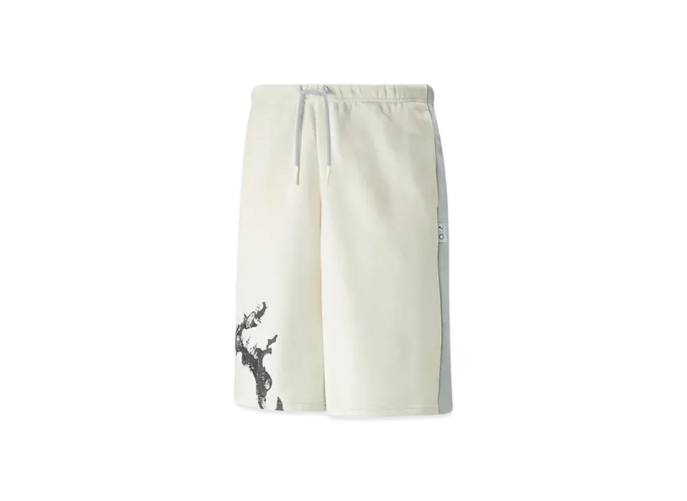 PUMA x FINAL FANTASY XIV Men's Esports Sweatpants Bermuda "Whisper White Platinum Gray"