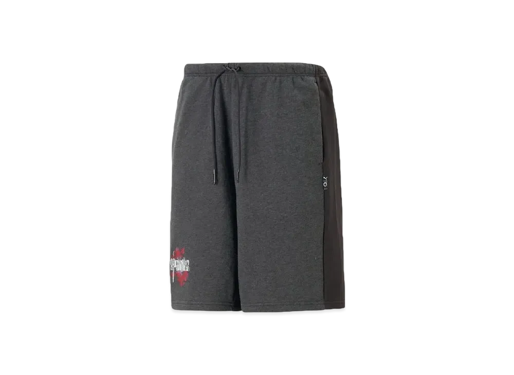 PUMA x FINAL FANTASY XIV Men's Esports Sweatpants Bermuda "Flat Dark Gray Puma Black"