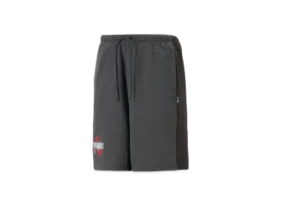 PUMA x FINAL FANTASY XIV Men's Esports Sweatpants Bermuda "Flat Dark Gray Puma Black"