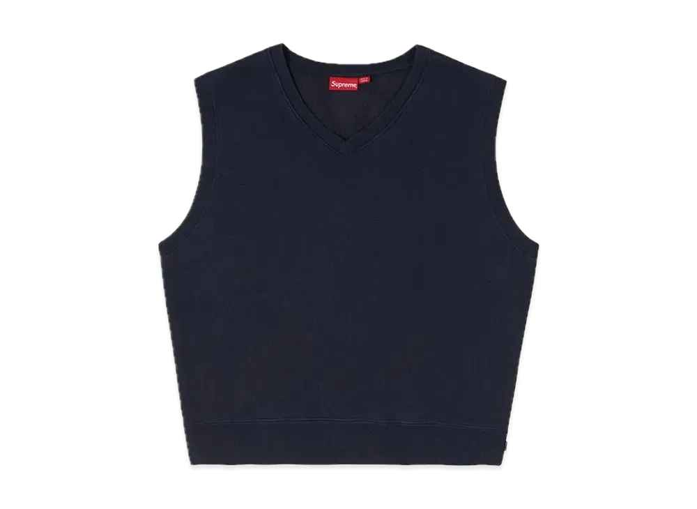 シュプリーム スウェットシャツ ベスト "ネイビー"