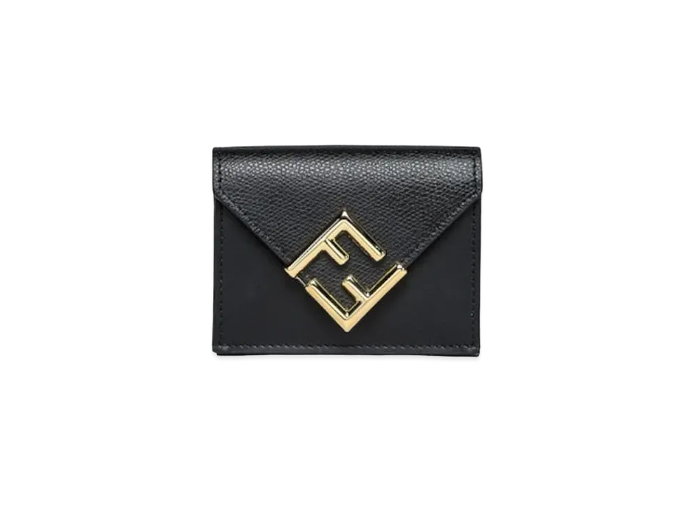 フェンディ FFダイヤモンド財布 レザー "ブラック" 8M0480ALWAF0KUR
