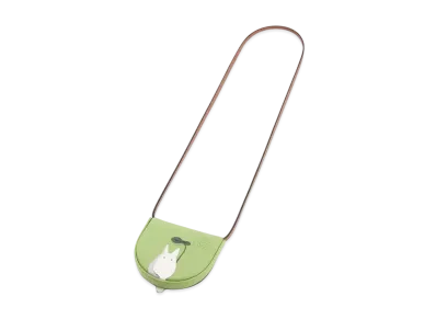 LOEWE x My Neighbor Totoro Mini Heel Pouch In Classic Calfskin "Apple Green"