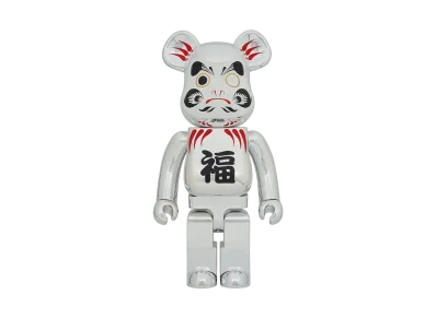 Bearbrick Daruma silver plated 1000%