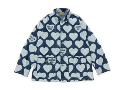 HUMAN MADE Heart Denim Coverall Jacket "Indigo"