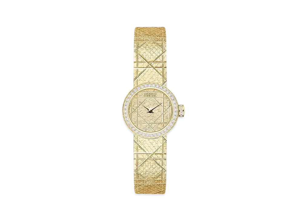Dior La Mini D My Dior 19mm Diamonds "Yellow Gold"