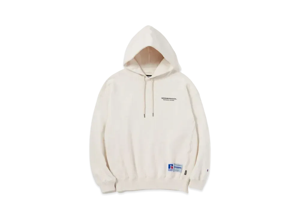 NEIGHBORHOOD x RUSSELL Athletic . Sweatparka LS "White"