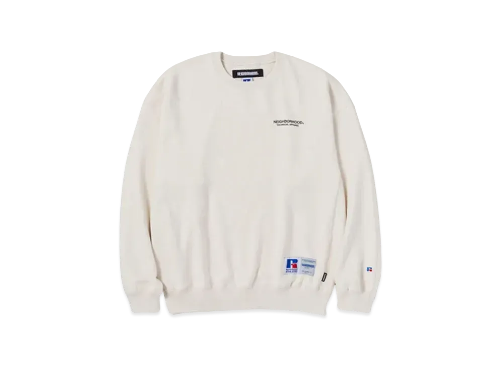 NEIGHBORHOOD x RUSSELL Athletic . Sweatshirt LS "White"
