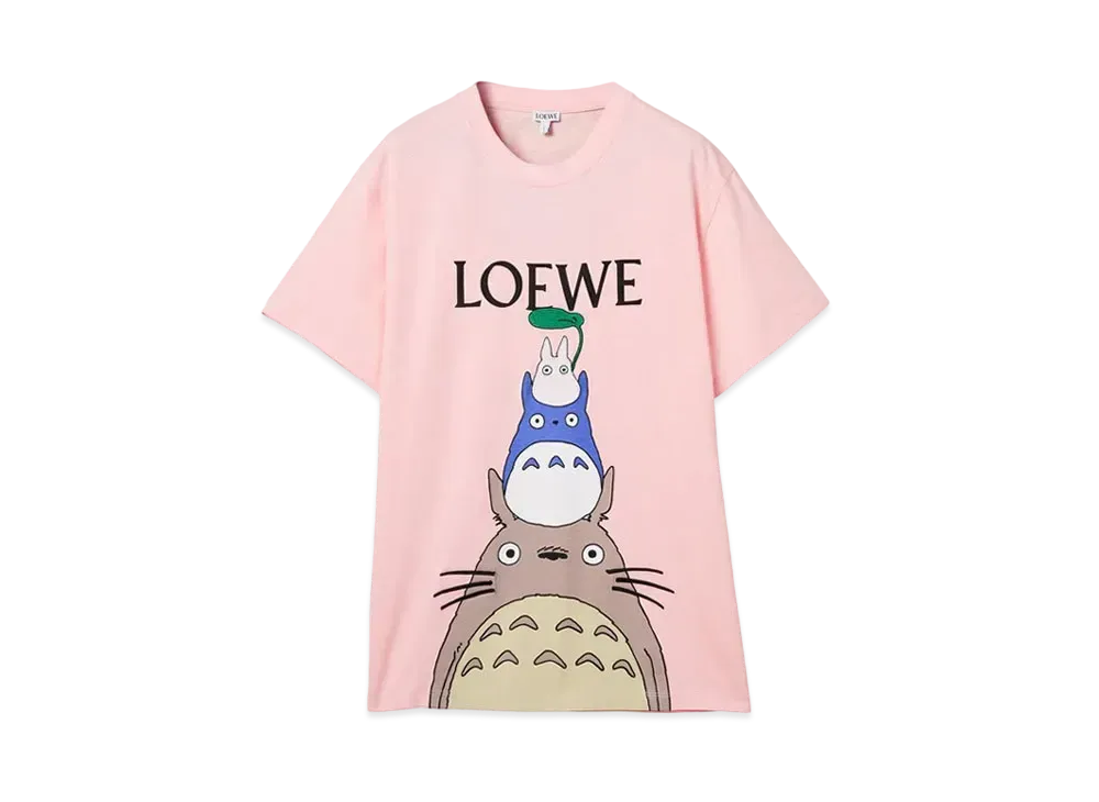 ロエベ x となりのトトロ ファミリー Tシャツ (コットン
