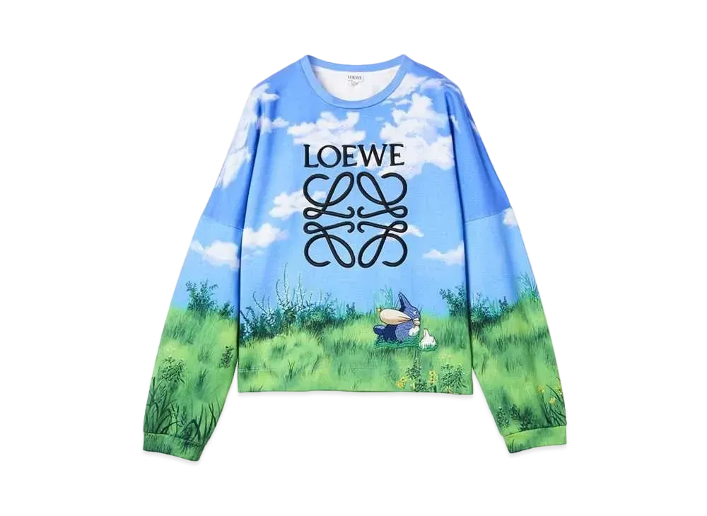 LOEWE x My Neighbor Totoro Landscape Sweatshirt "Sky Blue"
