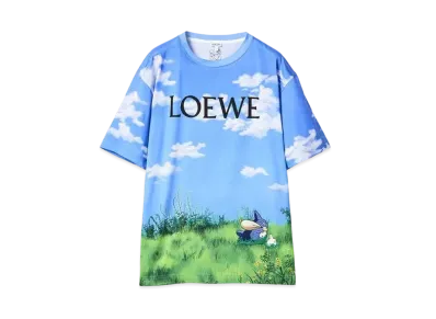 LOEWE x My Neighbor Totoro Landscape T-shirt In Cotton "Sky Blue"