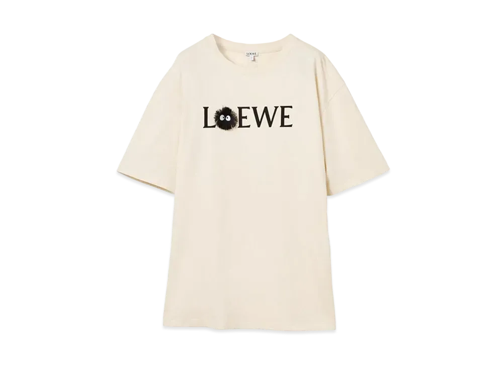 LOEWE x My Neighbor Totoro Dust Bunnies T-shirt In Cotton "Ecru"
