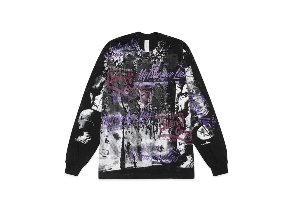 THE INCORPORATED USED LS T-SHIRT "BLACK" SIZE L