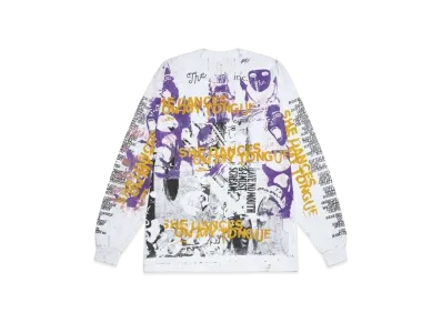 THE INCORPORATED USED LS T-SHIRT "WHITE" SIZE L