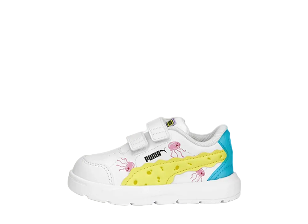 スポンジ・ボブ スクエアパンツ × プーマ TD エボルブ コート V "ホワイト"(キッズ)