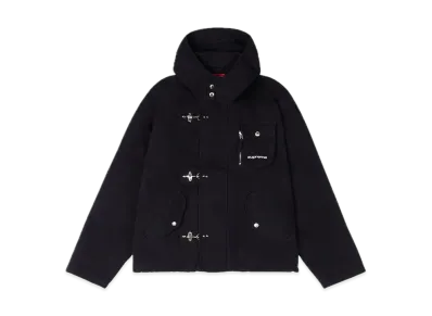 ジャケット・アウター supreme Canvas Clip Jacket Black Supreme Canvas Clip Jacket