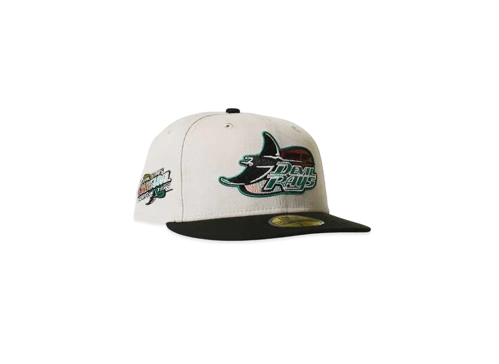 NEW ERA Tampa Bay Devil Rays 1998 inaugural season "NATURAL×BLACK"