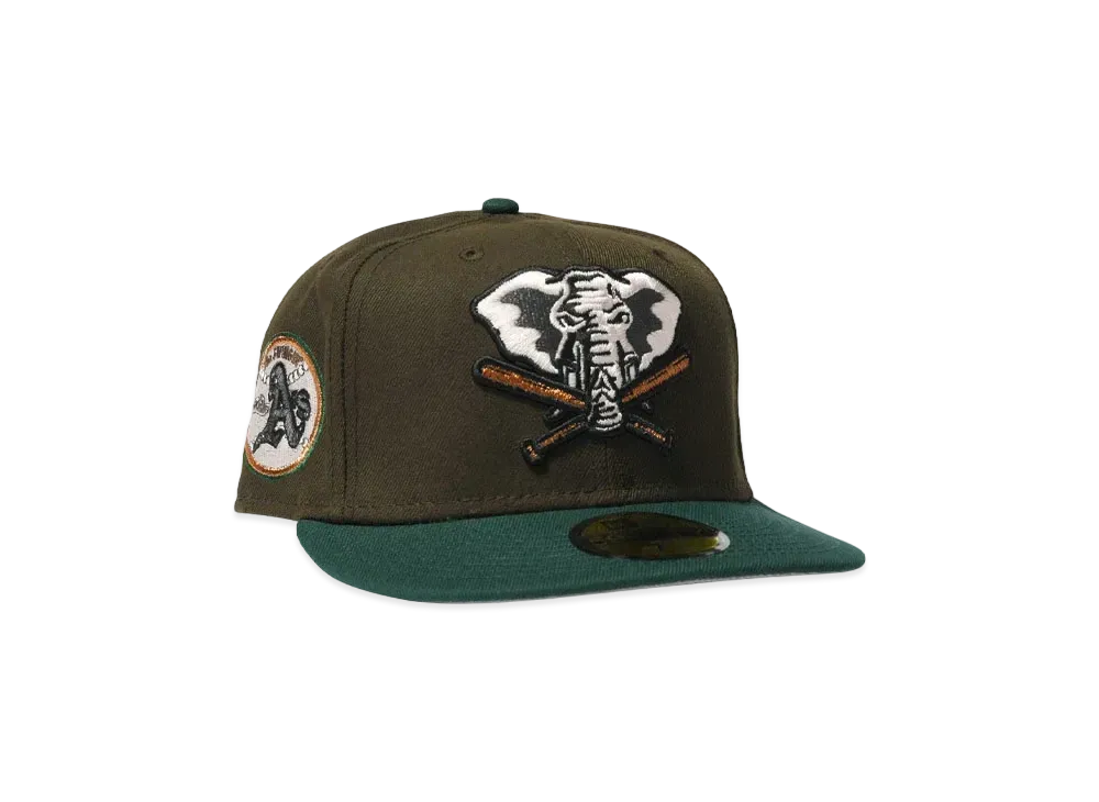 NEW ERA Oakland Athletics The Swingin' "DARK BROWN×DARK GREEN"