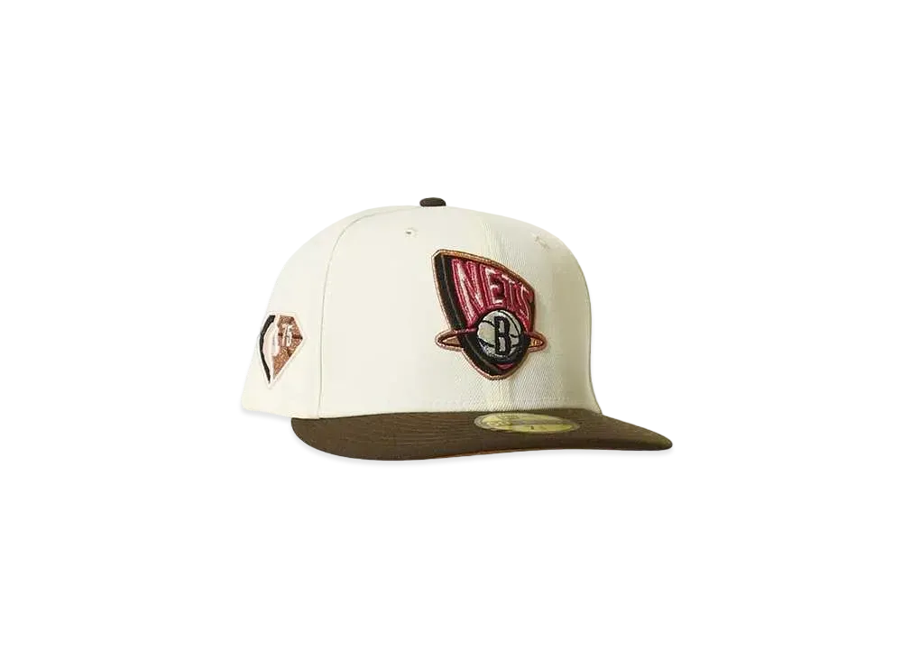 ニューエラ ブルックリンネッツ 75th "ナチュラル×ブラウン"