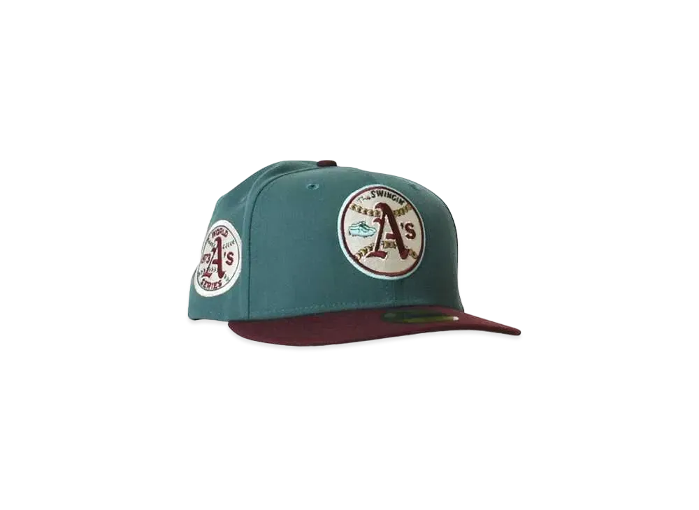 NEW ERA Oakland Athletics 1973 world series "AQUA×MAROON"