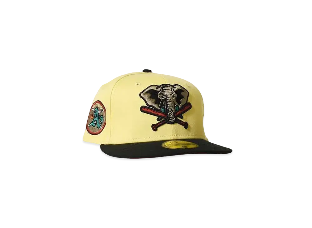 NEW ERA Oakland Athletics SWINGIN' A's "LIGHT YELLOW×BLACK"