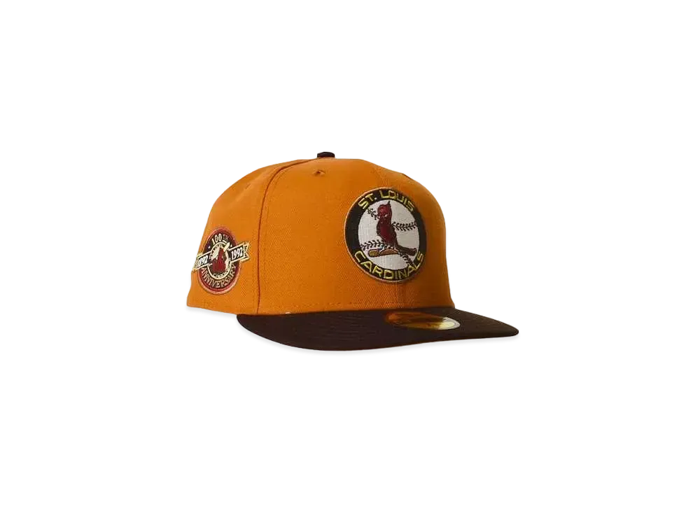 NEW ERA St.Louis Cardinals 100th anniversary "BURNT ORANGE×DARK BROWN"