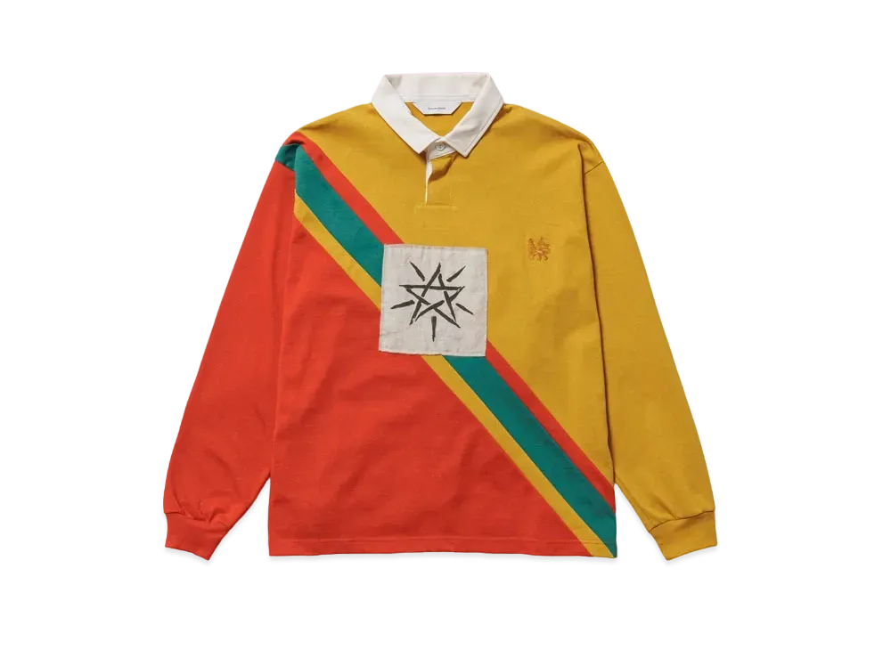 Sasquatchfabrix Stripe Rugger Shirt "Rasta"