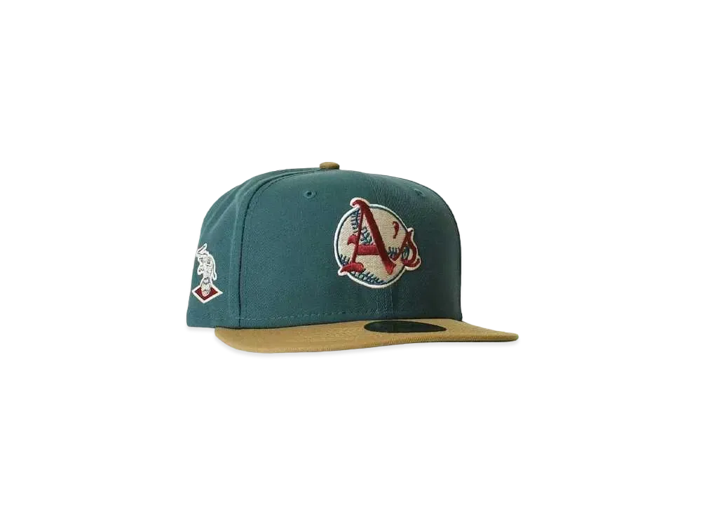 NEW ERA Kansas city Athletics elephant patch "AQUA×KHAKI"
