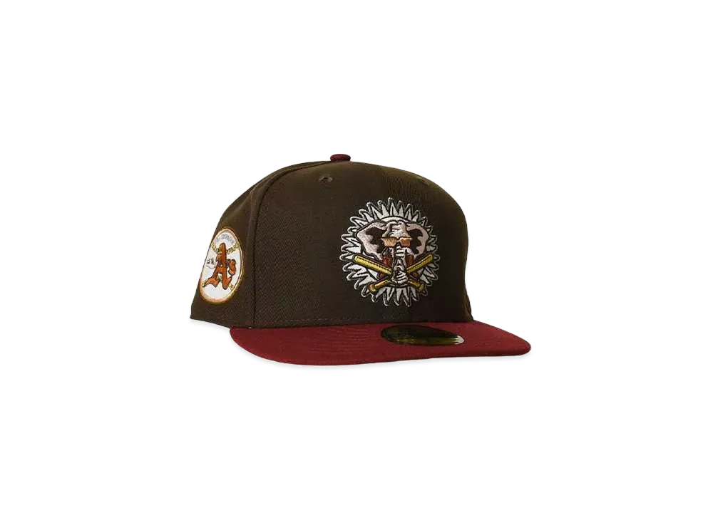 NEW ERA Oakland Athletics the swingin' A's "BROWN×MAROON"