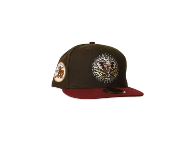NEW ERA Oakland Athletics the swingin' A's "BROWN×MAROON"