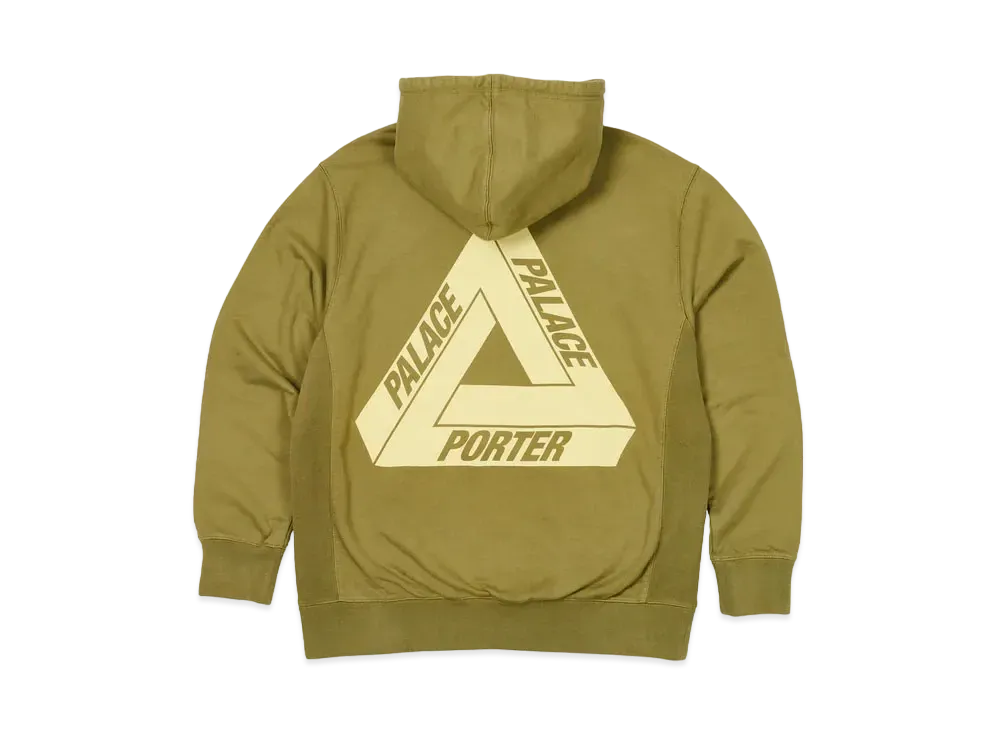 PALACE PORTER Tri-Ferg Hood "Olive"