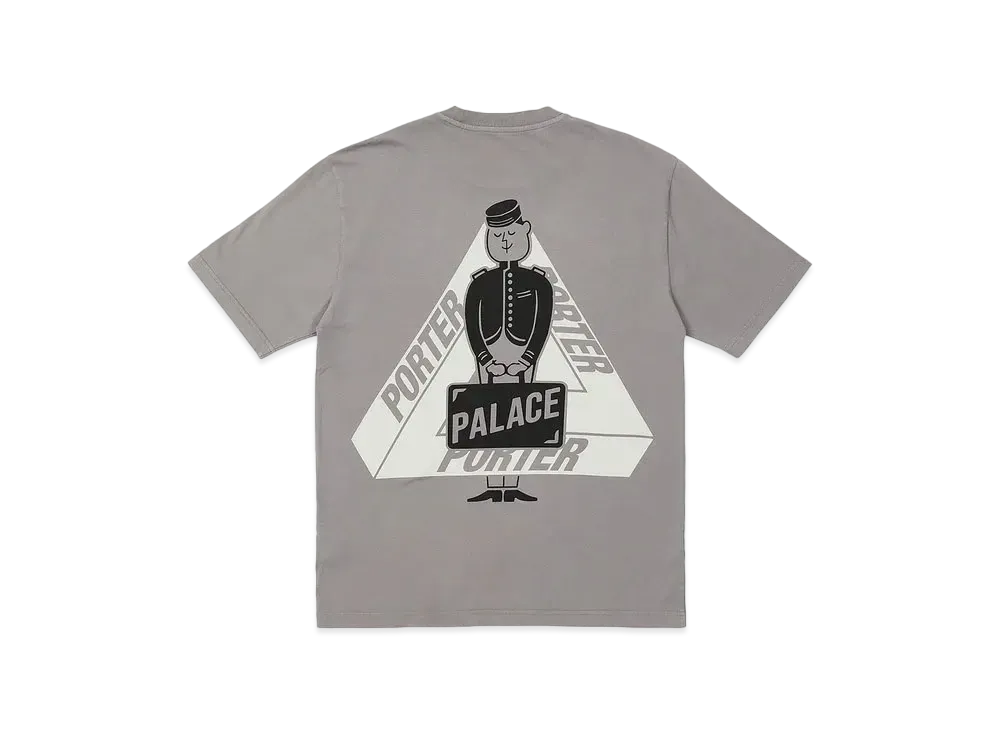 PALACE PORTER Tri-Ferg Bell Boy T-Shirt "Grey"