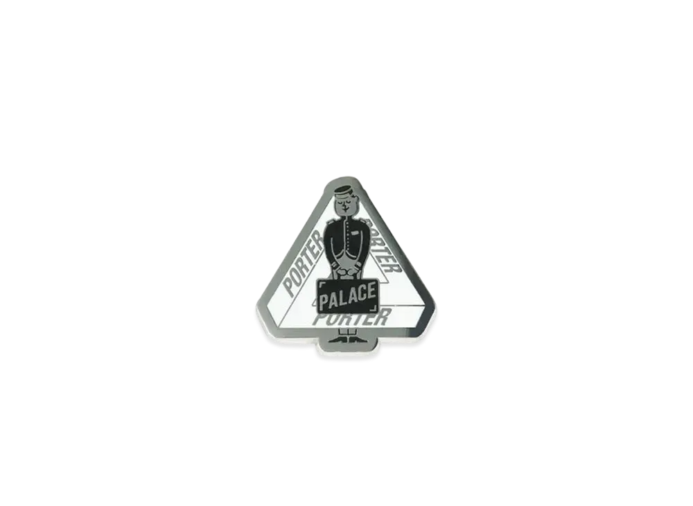 PALACE PORTER Pin Badge "Silver"