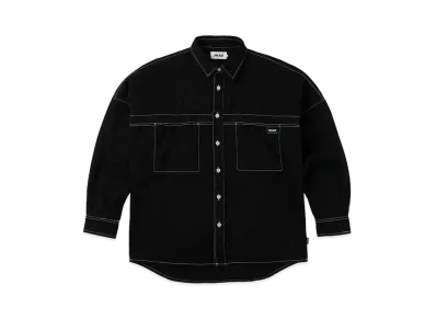 PALACE Stitch Up Drop Shoulder Shirt "Black"