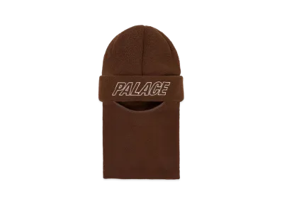PALACE Fleece Facewarmer Beanie "Mocha"