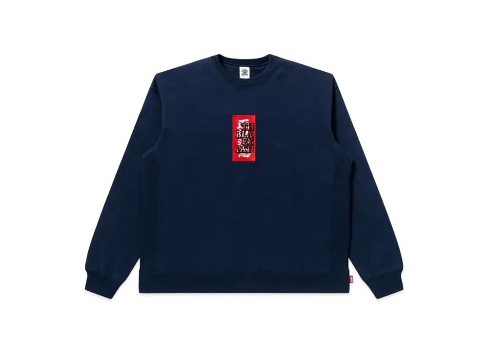 ブラックアイパッチ ハンドル ウィズ ケア クルー スウェット "ネイビー"