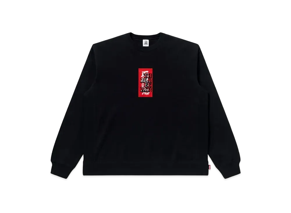 Black Eye Patch Handle With Care Crew Sweat "Black"