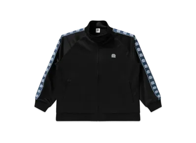 Black Eye Patch Tie Dye Sweat Tee OG Label Taped Track Jacket "Black"