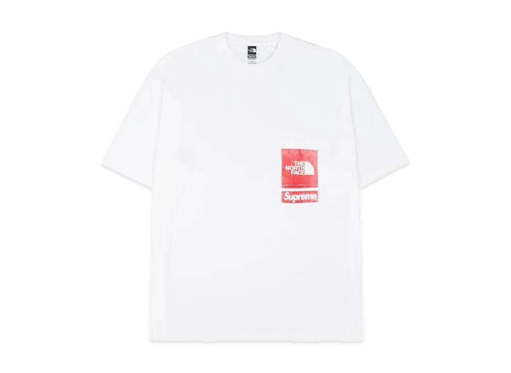 Supreme x The North Face Printed Pocket Tee "White"